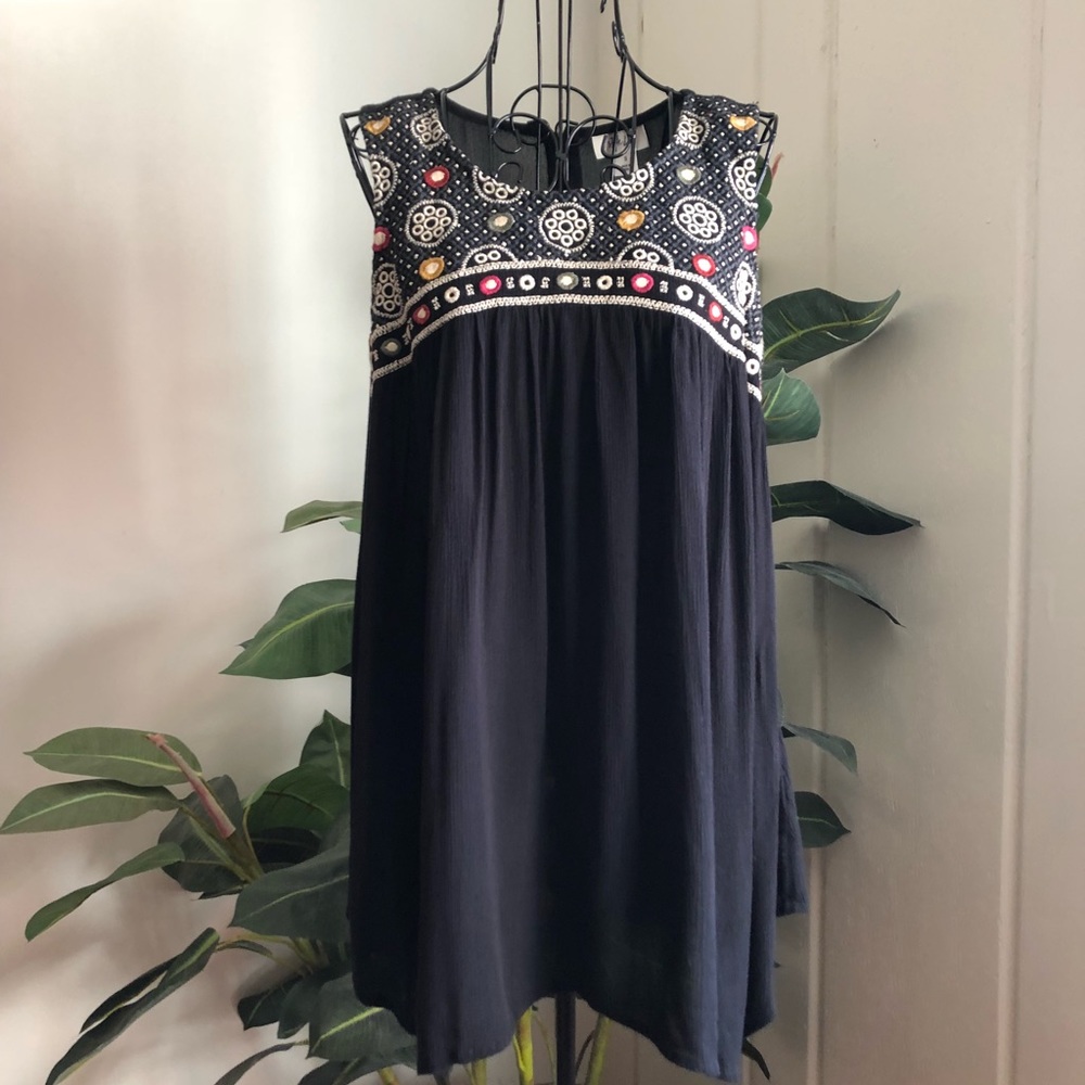 Style & Co Black Sleeveless Top